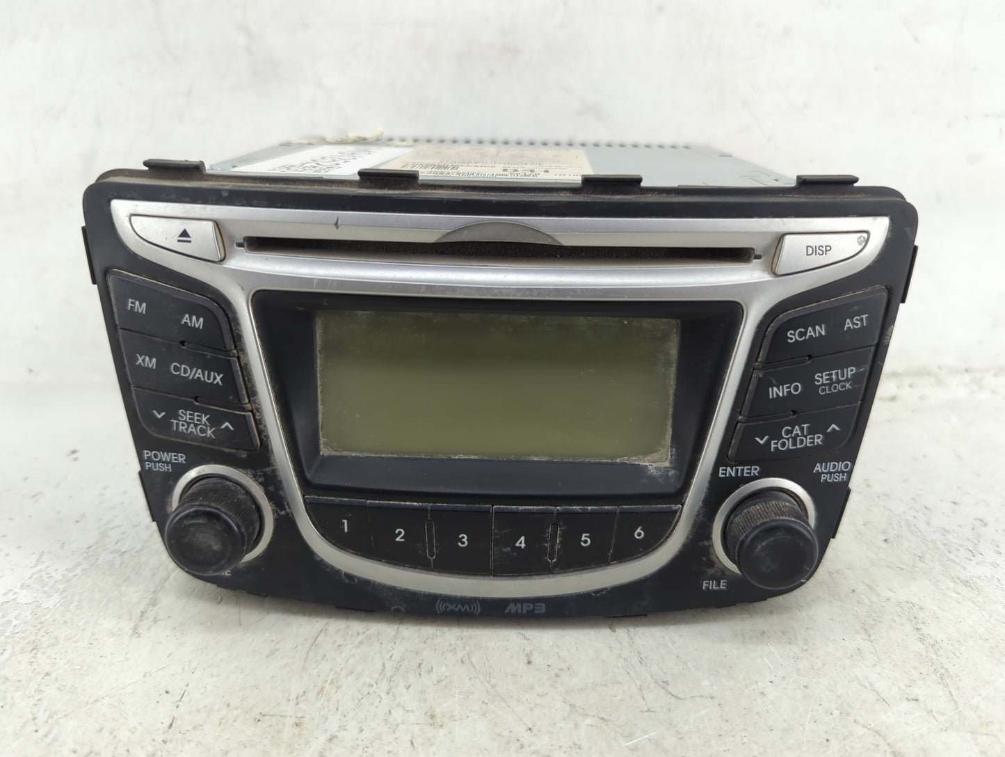2013 Hyundai Accent Radio AM FM Cd Player Receiver Replacement P/N:96170-1R1004X PA710RBLS 4X Fits OEM Used Auto Parts - Oem