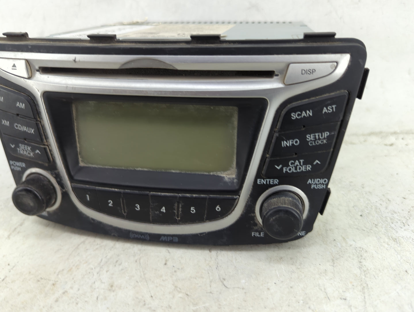 2013 Hyundai Accent Radio AM FM Cd Player Receiver Replacement P/N:96170-1R1004X PA710RBLS 4X Fits OEM Used Auto Parts - Oem