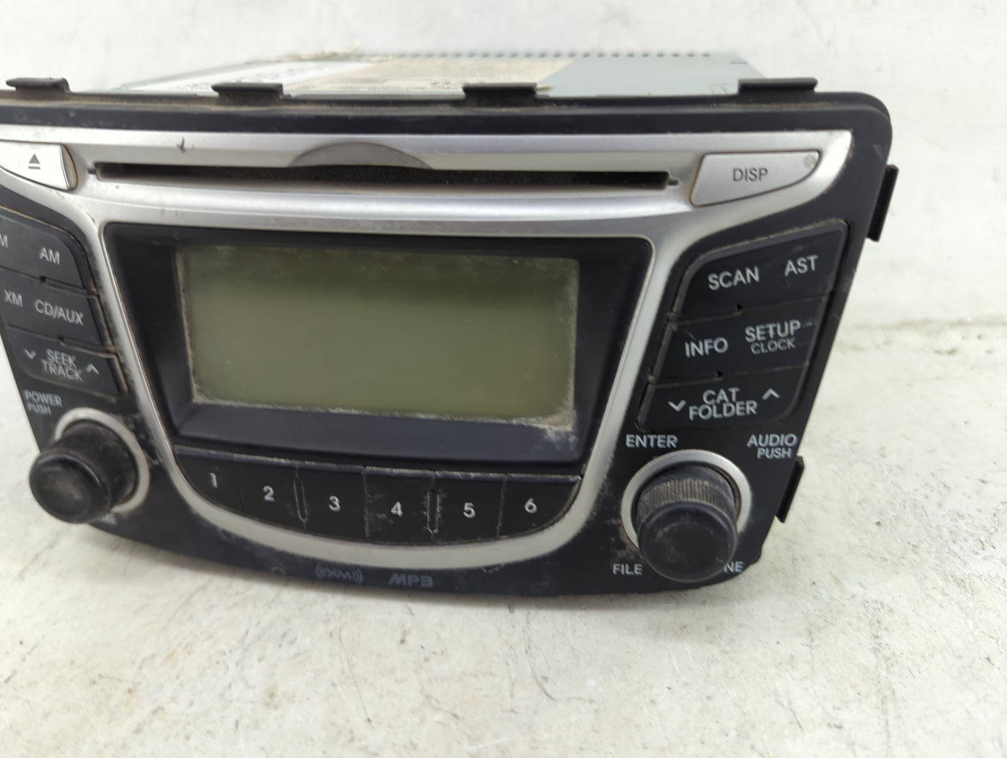 2013 Hyundai Accent Radio AM FM Cd Player Receiver Replacement P/N:96170-1R1004X PA710RBLS 4X Fits OEM Used Auto Parts - Oem