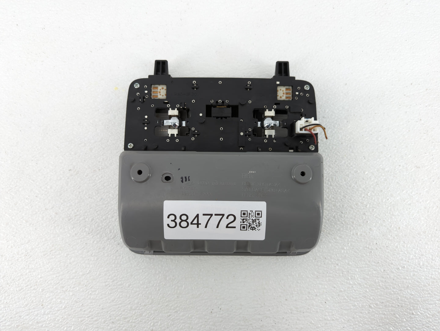 2012-2017 Hyundai Accent Overhead Roof Console Grey - Oemusedautoparts1.com