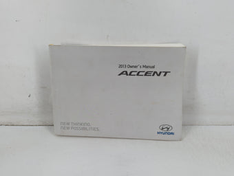 compare product 2013 Hyundai Accent Owners Manual Book Guide P/N:D1RO-EU35H OEM Used Auto Parts
