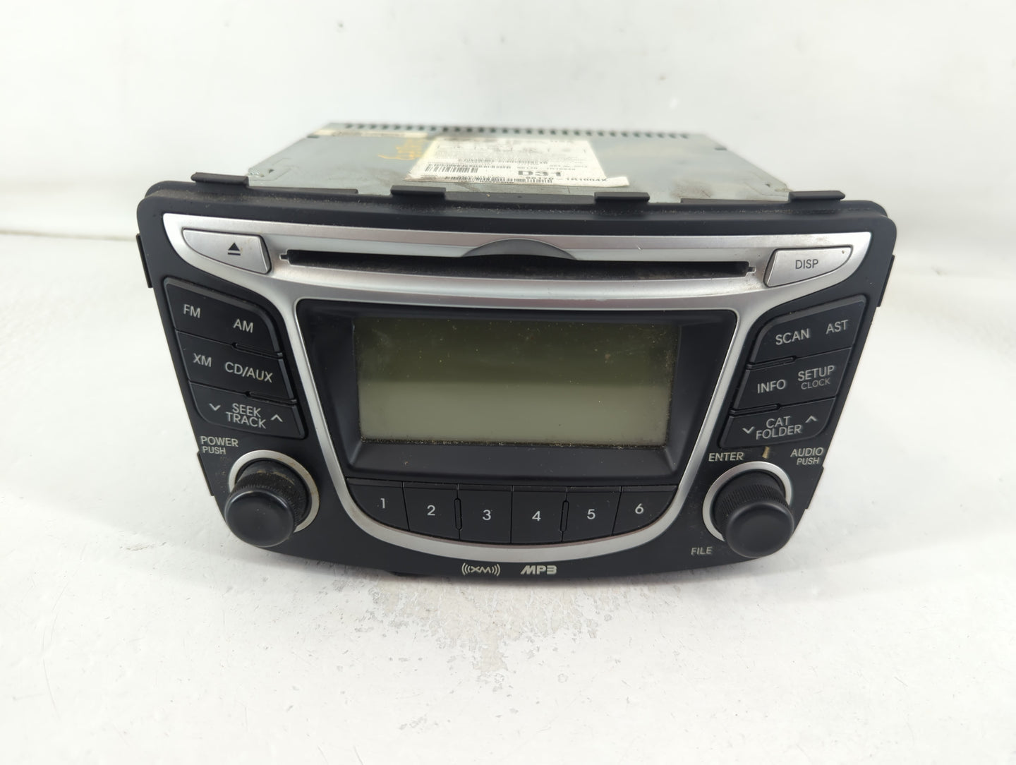 2012-2014 Hyundai Accent Radio AM FM Cd Player Receiver Replacement P/N:96170-1R1004X Fits Fits 2012 2013 2014 OEM Used Auto