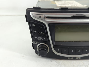 2012-2014 Hyundai Accent Radio AM FM Cd Player Receiver Replacement P/N:96170-1R1004X Fits Fits 2012 2013 2014 OEM Used Auto Parts