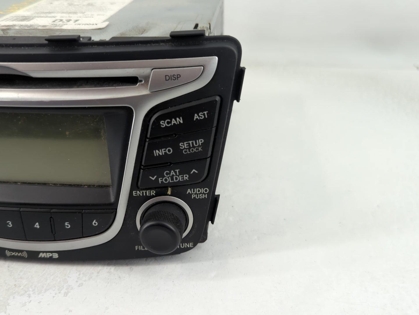 2012-2014 Hyundai Accent Radio AM FM Cd Player Receiver Replacement P/N:96170-1R1004X Fits Fits 2012 2013 2014 OEM Used Auto