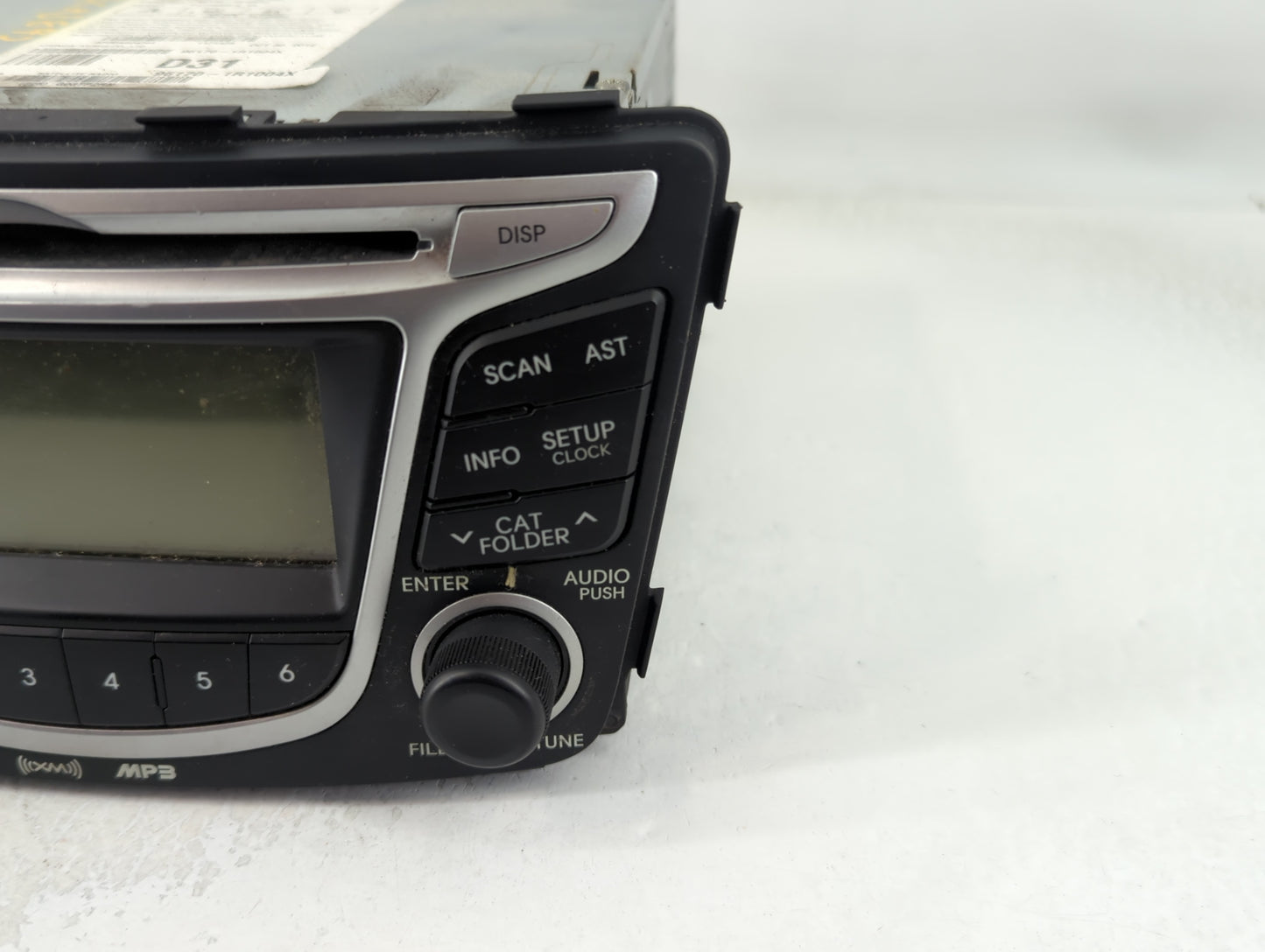 2012-2014 Hyundai Accent Radio AM FM Cd Player Receiver Replacement P/N:96170-1R1004X Fits Fits 2012 2013 2014 OEM Used Auto