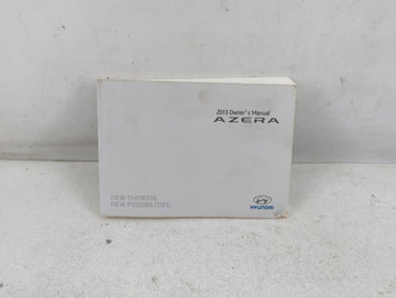 2013 Hyundai Azera Owners Manual Book Guide P/N:D3V0-EU35E OEM Used Auto Parts - Oemusedautoparts1.com