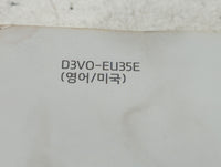 2013 Hyundai Azera Owners Manual Book Guide P/N:D3V0-EU35E OEM Used Auto Parts - Oemusedautoparts1.com