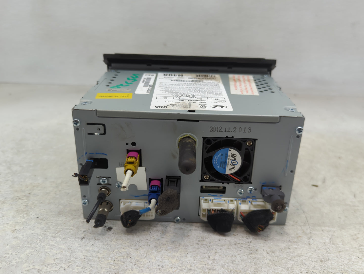 2012-2013 Hyundai Azera Radio AM FM Cd Player Receiver Replacement P/N:96560-3V4014X Fits Fits 2012 2013 OEM Used Auto Parts