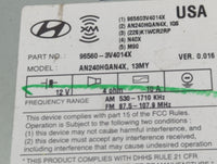 2012-2013 Hyundai Azera Radio Control Panel - Oemusedautoparts1.com