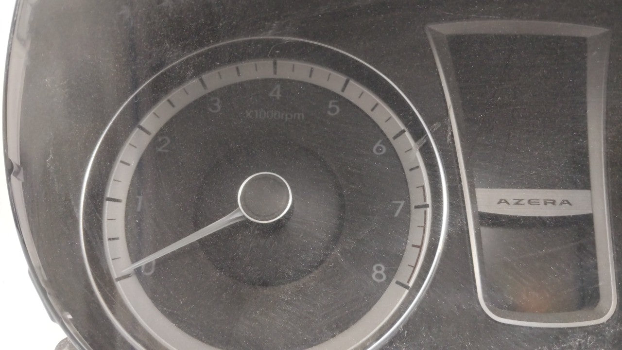 2012-2013 Hyundai Azera Instrument Cluster Speedometer Gauges P/N:94001-3V100 94001-3V100 Miles: Fits Fits 2012 2013 OEM Use
