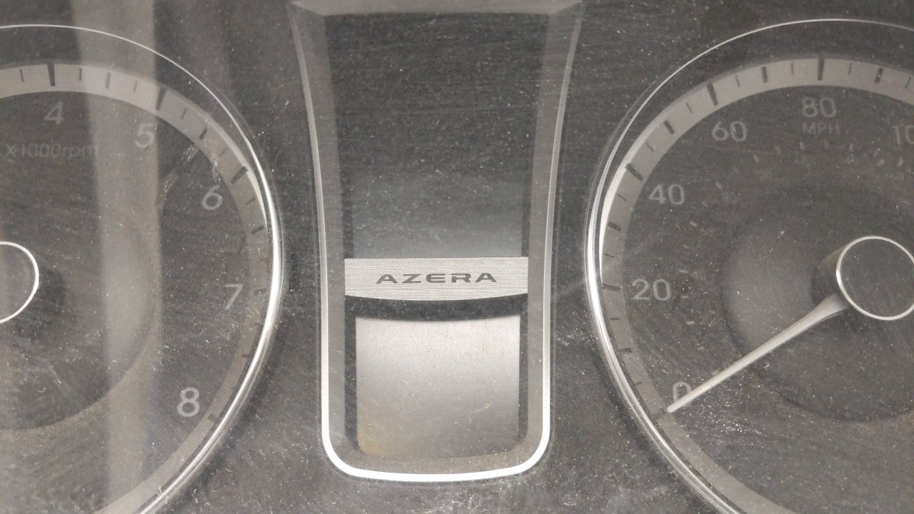2012-2013 Hyundai Azera Instrument Cluster Speedometer Gauges P/N:94001-3V100 94001-3V100 Miles: Fits Fits 2012 2013 OEM Use