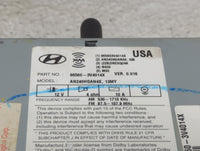 2012-2013 Hyundai Azera Radio AM FM Cd Player Receiver Replacement P/N:96560-3V4014X AN240HGAN4X Fits Fits 2012 2013 OEM Use