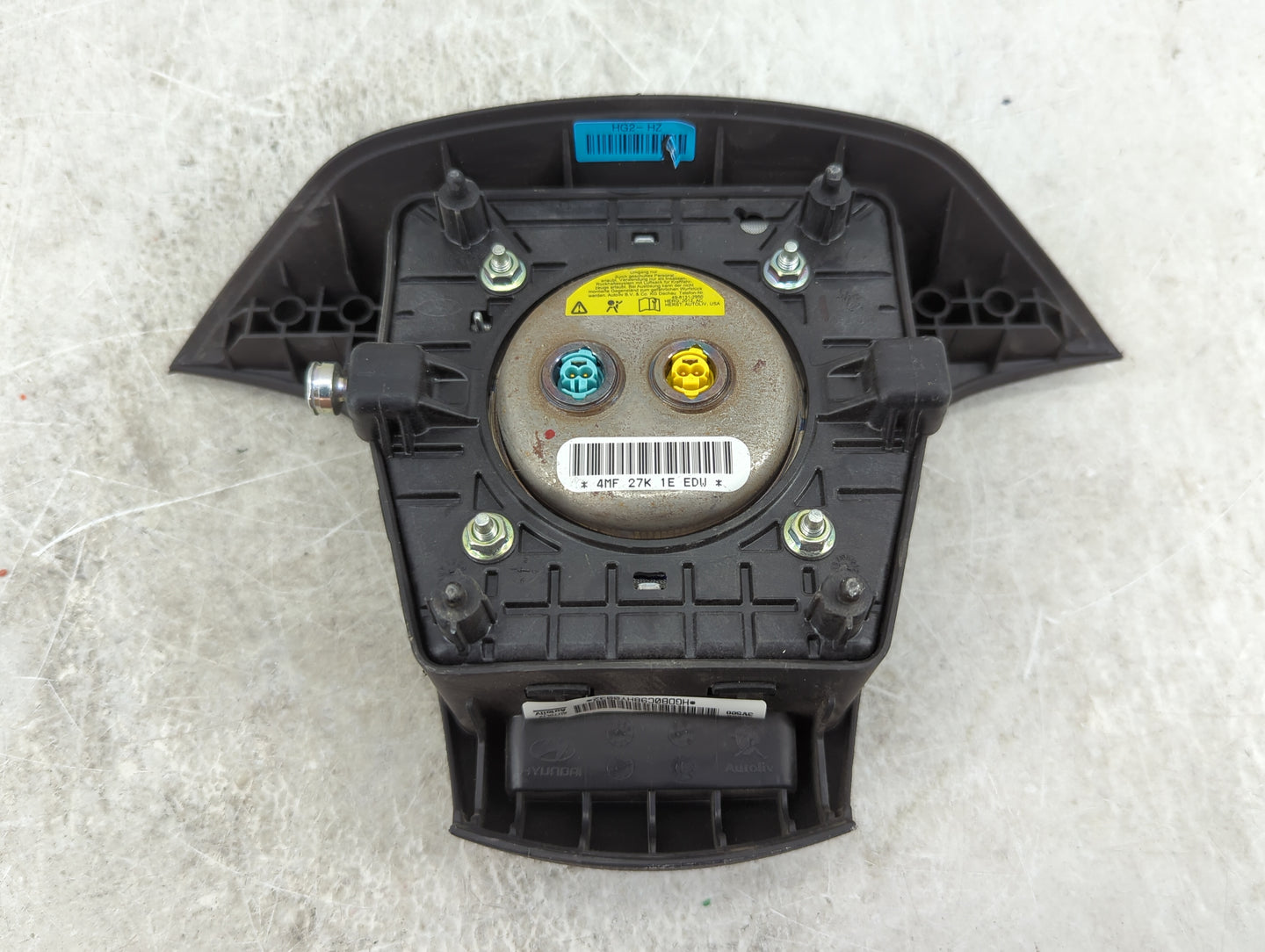 2013 Hyundai Azera Air Bag Driver Left Steering Wheel Mounted P/N:4MF 27K 1E EDW Fits OEM Used Auto Parts - Oemusedautoparts