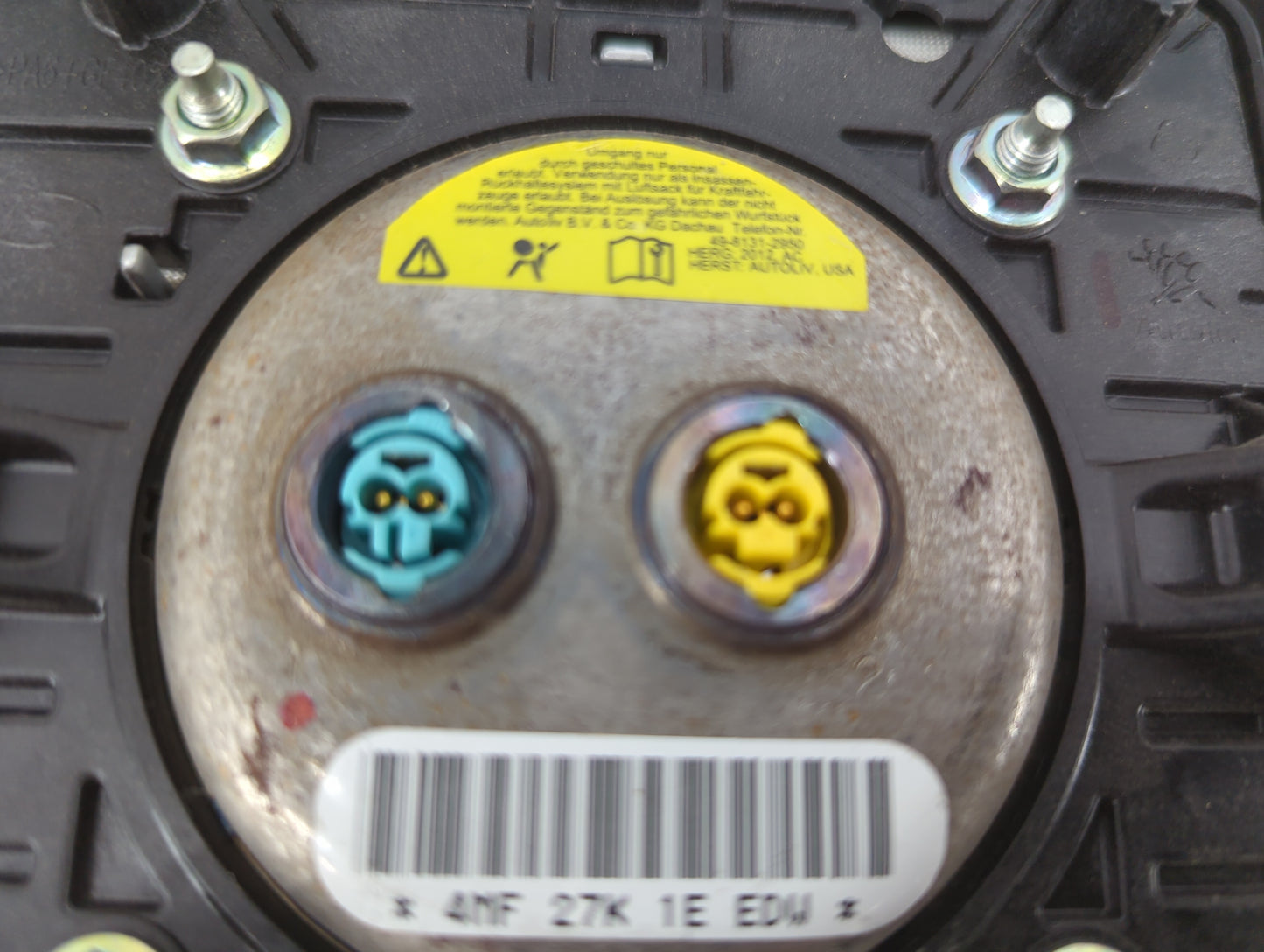 2013 Hyundai Azera Air Bag Driver Left Steering Wheel Mounted P/N:4MF 27K 1E EDW Fits OEM Used Auto Parts - Oemusedautoparts
