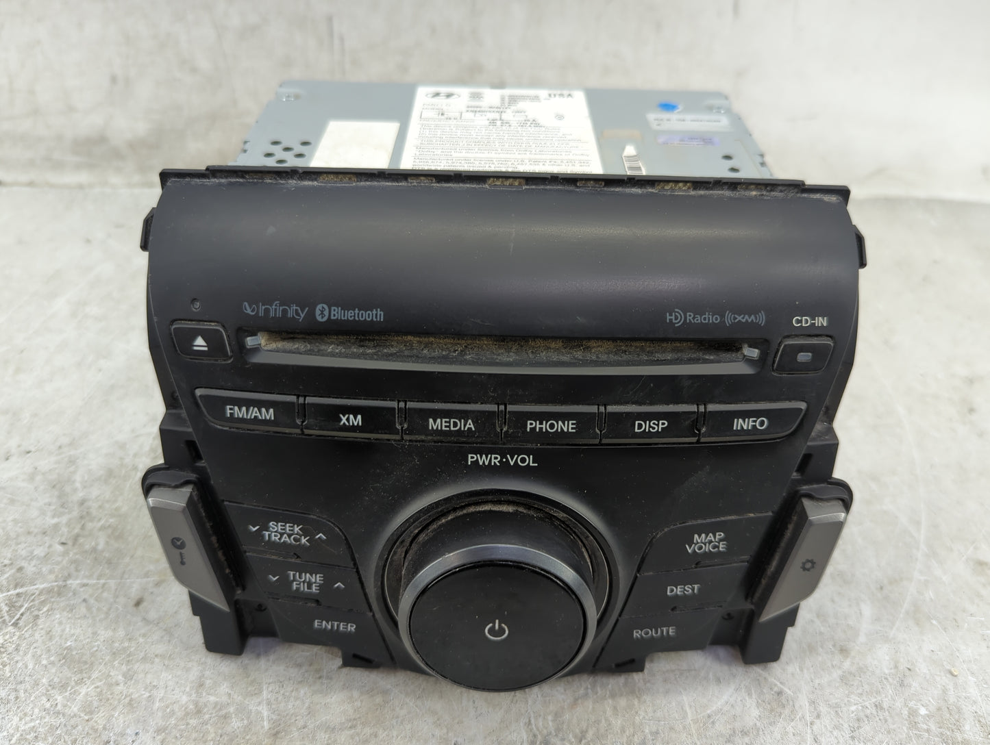 2012-2013 Hyundai Azera Radio AM FM Cd Player Receiver Replacement P/N:96560-3V4014X AN240HGAN4X Fits Fits 2012 2013 OEM Use