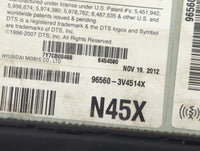 2012-2013 Hyundai Azera Radio AM FM Cd Player Receiver Replacement P/N:96560-3V4514X Fits Fits 2012 2013 OEM Used Auto Parts