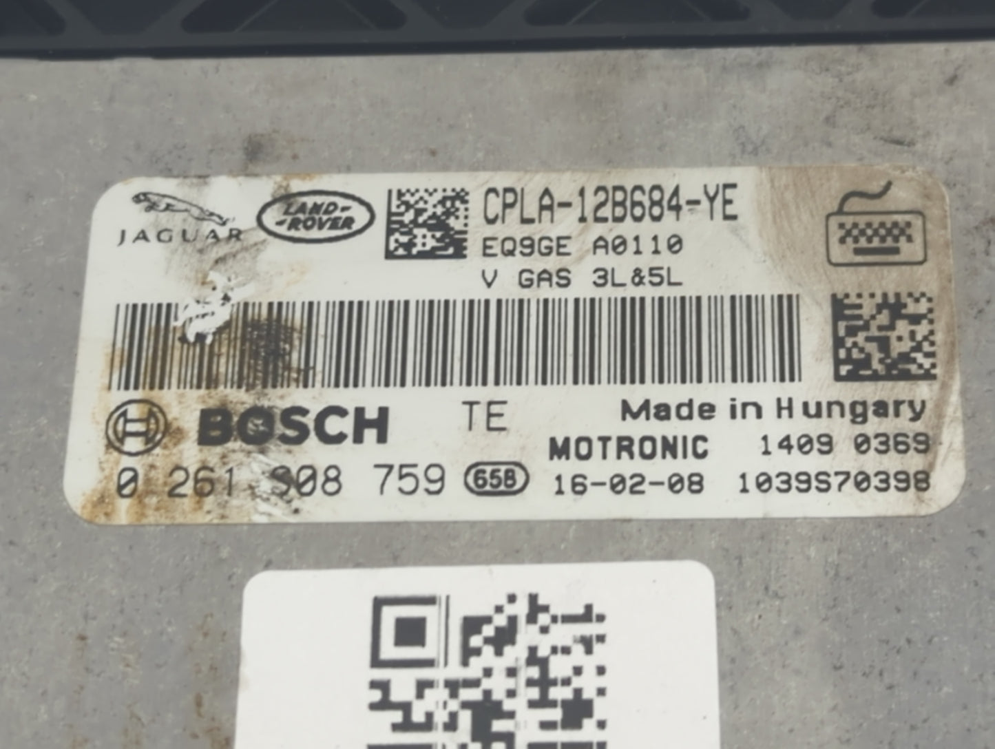 2012-2017 Hyundai Azera PCM Engine Control Computer ECU ECM PCU OEM P/N:CPLA-12B684-YE 0 261 S08 759 Fits OEM Used Auto Part