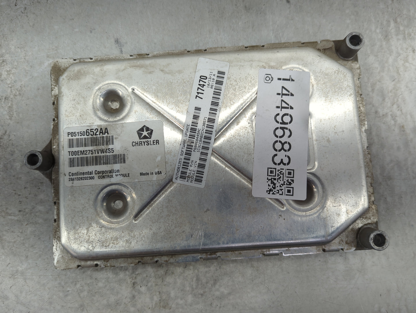 2012-2014 Hyundai Azera PCM Engine Control Computer ECU ECM PCU OEM P/N:P05150652AA Fits Fits 2012 2013 2014 OEM Used Auto P