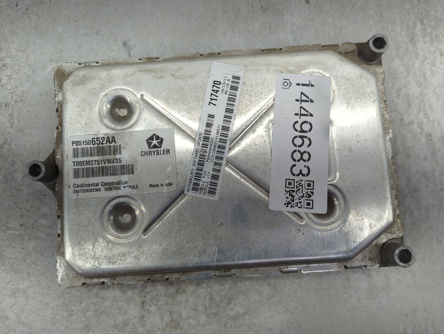 2012-2014 Hyundai Azera PCM Engine Control Computer ECU ECM PCU OEM P/N:P05150652AA Fits Fits 2012 2013 2014 OEM Used Auto P