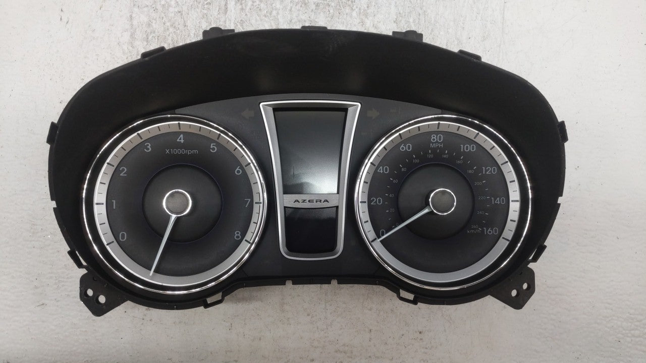 2012-2013 Hyundai Azera Instrument Cluster Speedometer Gauges P/N:94001-3V100 Fits Fits 2012 2013 OEM Used Auto Parts - Oemu