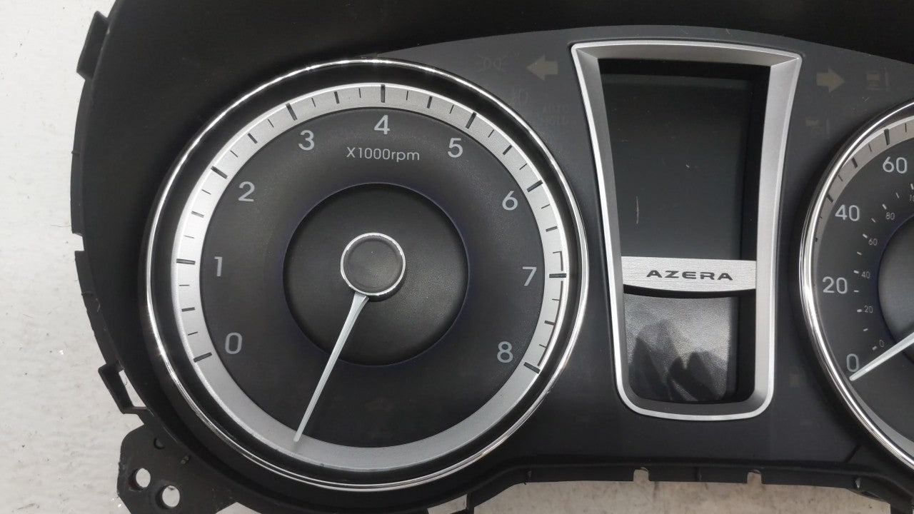 2012-2013 Hyundai Azera Instrument Cluster Speedometer Gauges P/N:94001-3V100 Fits Fits 2012 2013 OEM Used Auto Parts - Oemu