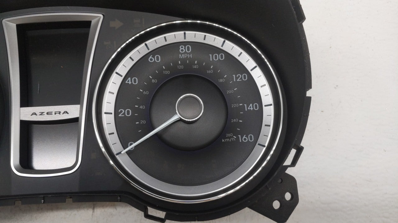 2012-2013 Hyundai Azera Instrument Cluster Speedometer Gauges P/N:94001-3V100 Fits Fits 2012 2013 OEM Used Auto Parts - Oemu