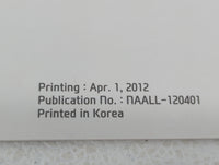 2013 Hyundai Azera Owners Manual Book Guide OEM Used Auto Parts - Oemusedautoparts1.com
