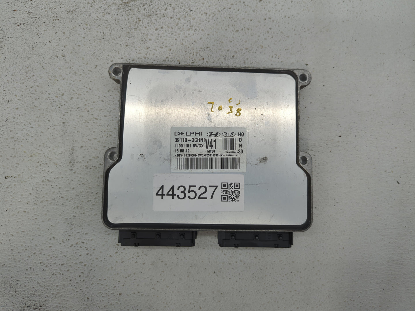 2012-2014 Hyundai Azera PCM Engine Control Computer ECU ECM PCU OEM P/N:39110-3CHN Fits Fits 2012 2013 2014 OEM Used Auto Pa
