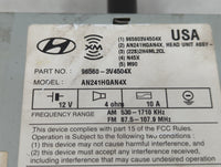 2012-2013 Hyundai Azera Radio AM FM Cd Player Receiver Replacement P/N:96560-3V4504X 96560-3V4514X Fits Fits 2012 2013 OEM U