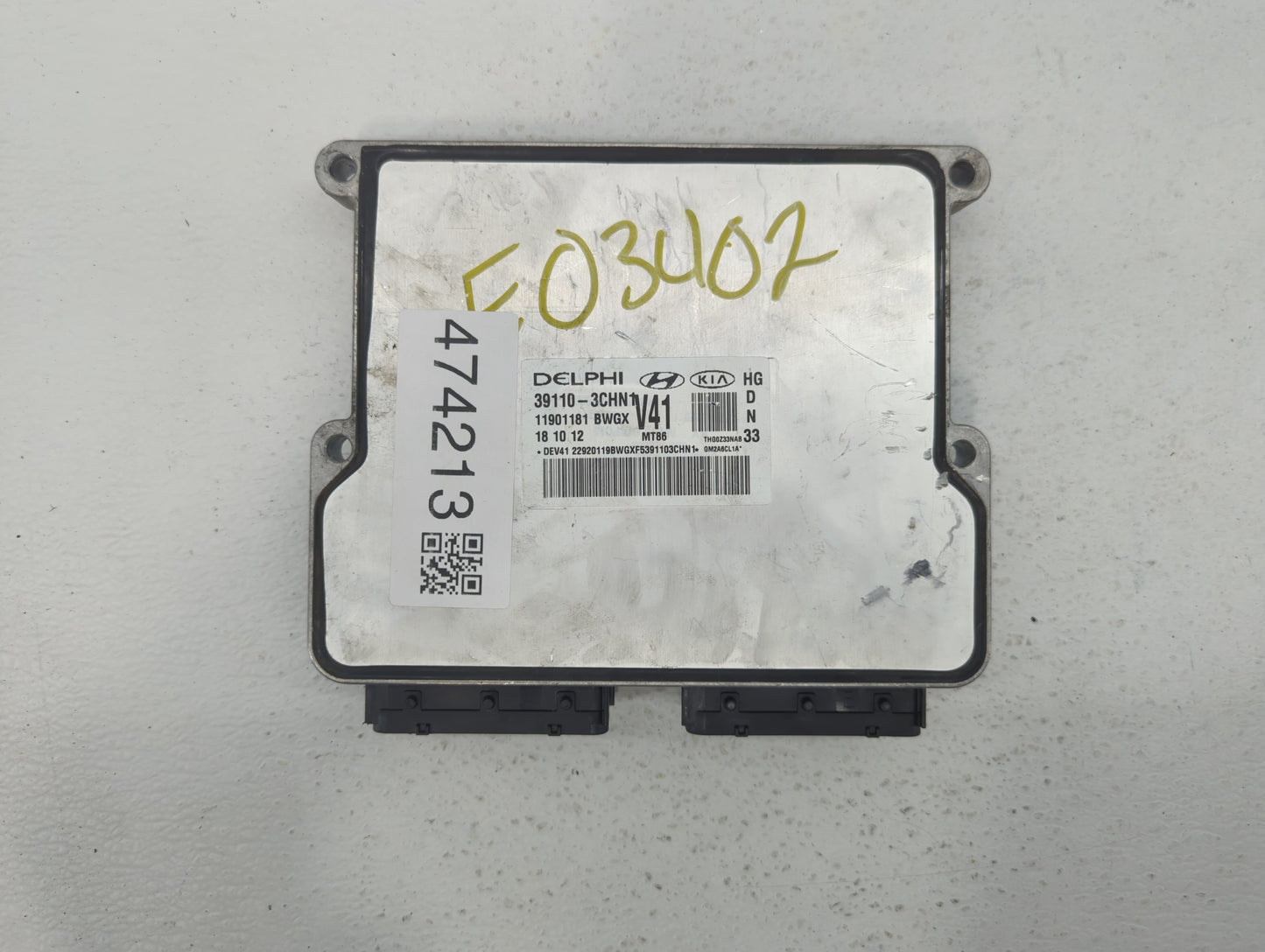 2012-2014 Hyundai Azera PCM Engine Control Computer ECU ECM PCU OEM P/N:39110-3CHN1 39110-3CHN2 Fits Fits 2012 2013 2014 OEM