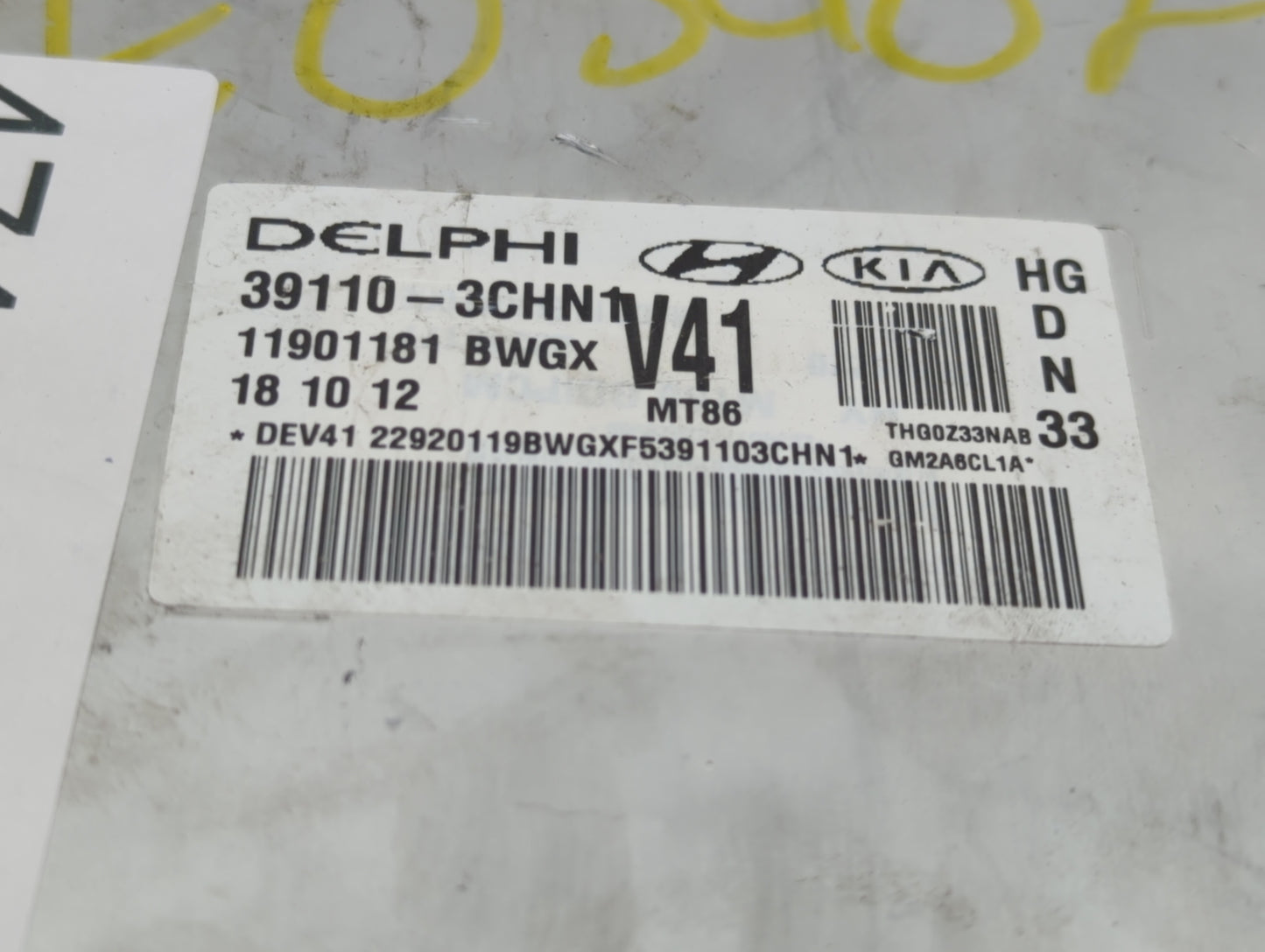 2012-2014 Hyundai Azera PCM Engine Control Computer ECU ECM PCU OEM P/N:39110-3CHN1 39110-3CHN2 Fits Fits 2012 2013 2014 OEM