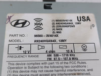 2012-2013 Hyundai Azera Radio AM FM Cd Player Receiver Replacement P/N:96560-3V4014X Fits Fits 2012 2013 OEM Used Auto Parts