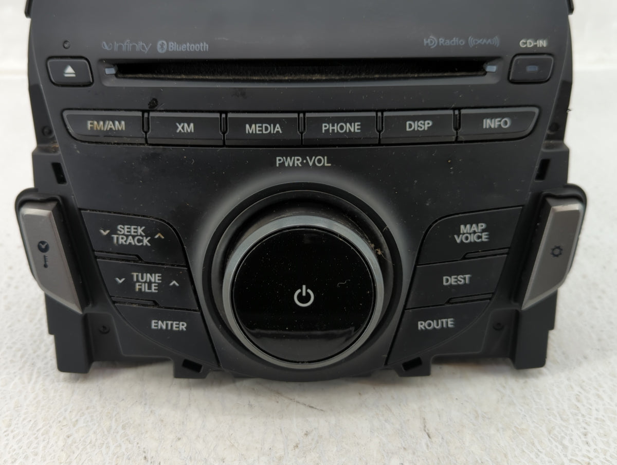 2012-2013 Hyundai Azera Radio AM FM Cd Player Receiver Replacement P/N:96560-3V4014X Fits Fits 2012 2013 OEM Used Auto Parts