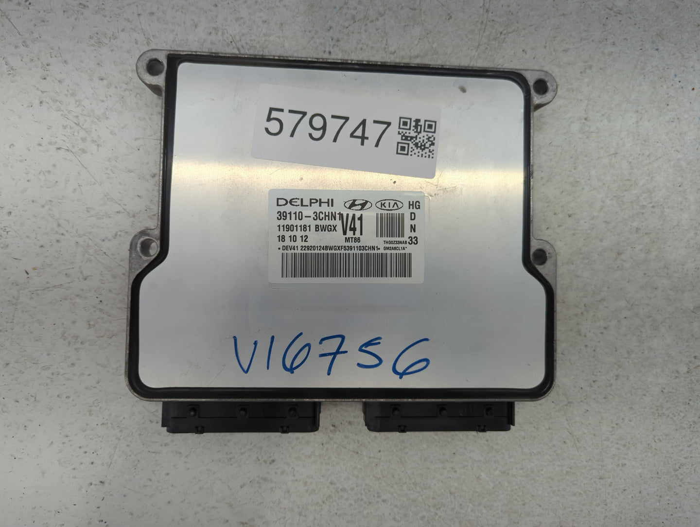 2012-2014 Hyundai Azera PCM Engine Control Computer ECU ECM PCU OEM P/N:39110-3CHN1 Fits Fits 2012 2013 2014 OEM Used Auto P