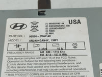 2012-2013 Hyundai Azera Radio AM FM Cd Player Receiver Replacement P/N:96560-3V4014X Fits Fits 2012 2013 OEM Used Auto Parts
