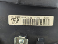 2012-2013 Hyundai Azera Instrument Cluster Speedometer Gauges P/N:94001-3V100 Fits Fits 2012 2013 OEM Used Auto Parts - Oemu