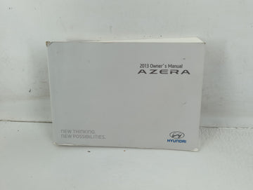 2013 Hyundai Azera Owners Manual Book Guide P/N:D3V0-EU35E OEM Used Auto Parts - Oemusedautoparts1.com