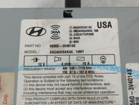 2012-2013 Hyundai Azera Radio AM FM Cd Player Receiver Replacement P/N:96560-3V4014X Fits Fits 2012 2013 OEM Used Auto Parts