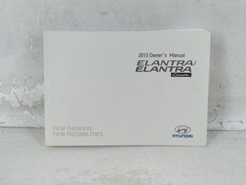 2013 Hyundai Elantra Owners Manual Book Guide P/N:A3X0-EU26F OEM Used Auto Parts - Oemusedautoparts1.com