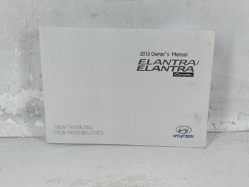 2013 Hyundai Elantra Owners Manual Book Guide P/N:A3X0-EU28G OEM Used Auto Parts - Oemusedautoparts1.com