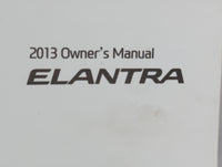 2013 Hyundai Elantra Owners Manual Book Guide P/N:A3Y0-EU38H OEM Used Auto Parts - Oemusedautoparts1.com