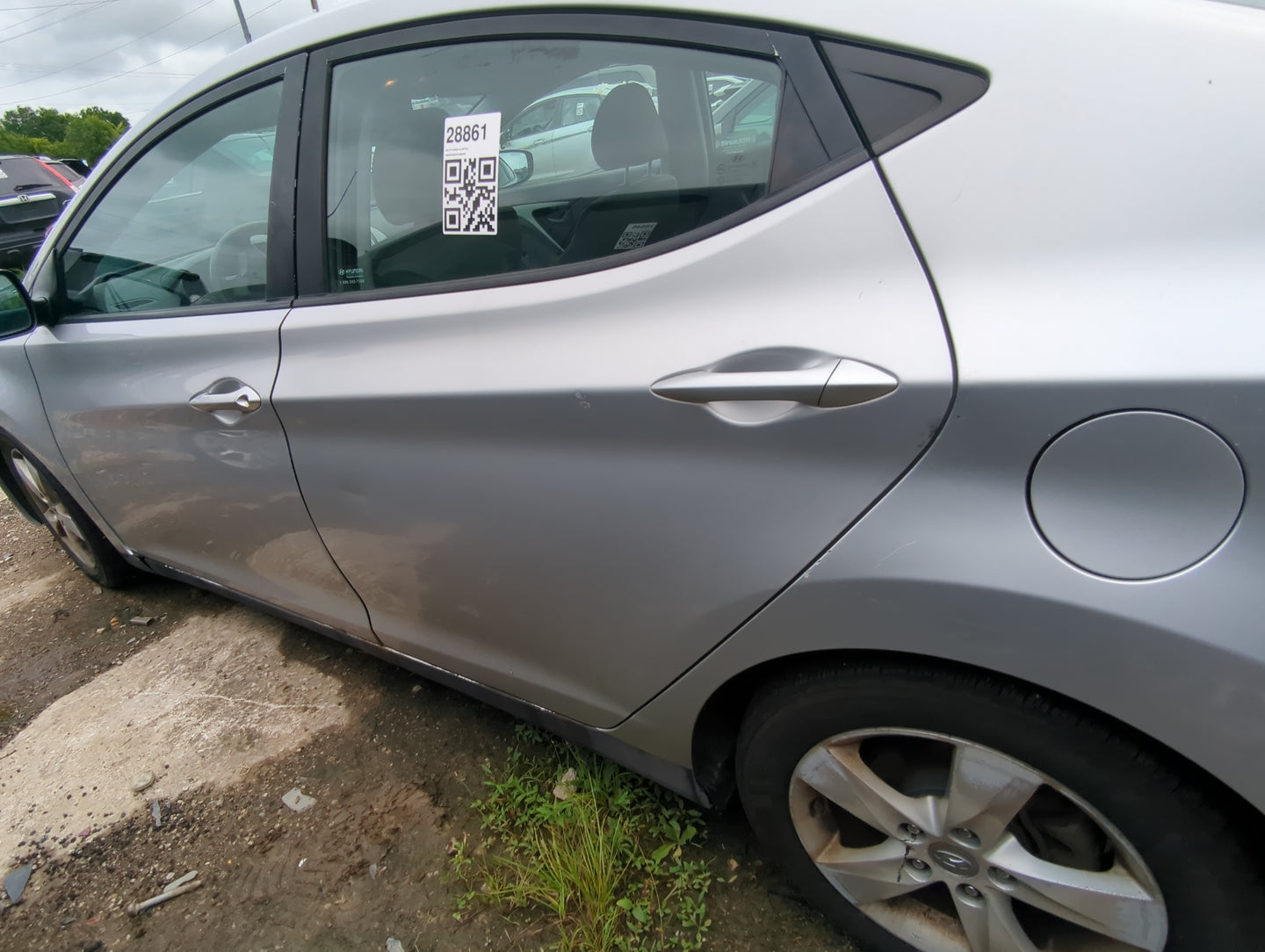 2011-2016 Hyundai Elantra Driver Rear Door Oem - Oemusedautoparts1.com