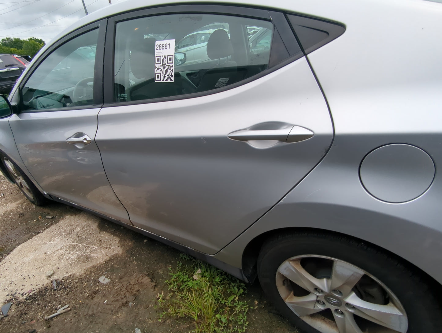 2011-2016 Hyundai Elantra Driver Rear Door Oem - Oemusedautoparts1.com