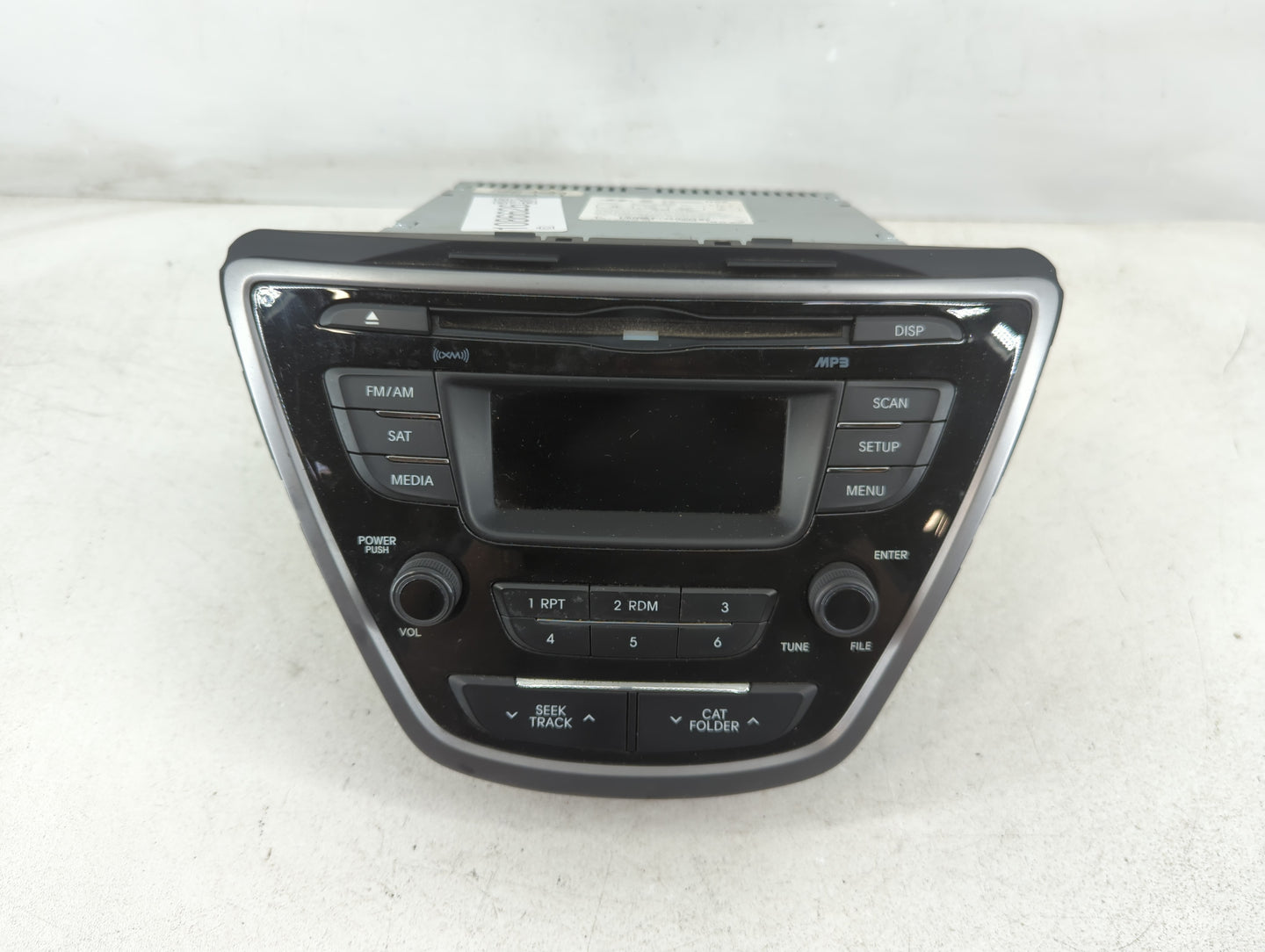 2013 Hyundai Elantra Radio AM FM Cd Player Receiver Replacement P/N:96170-3X155RA5 Fits OEM Used Auto Parts - Oemusedautopar