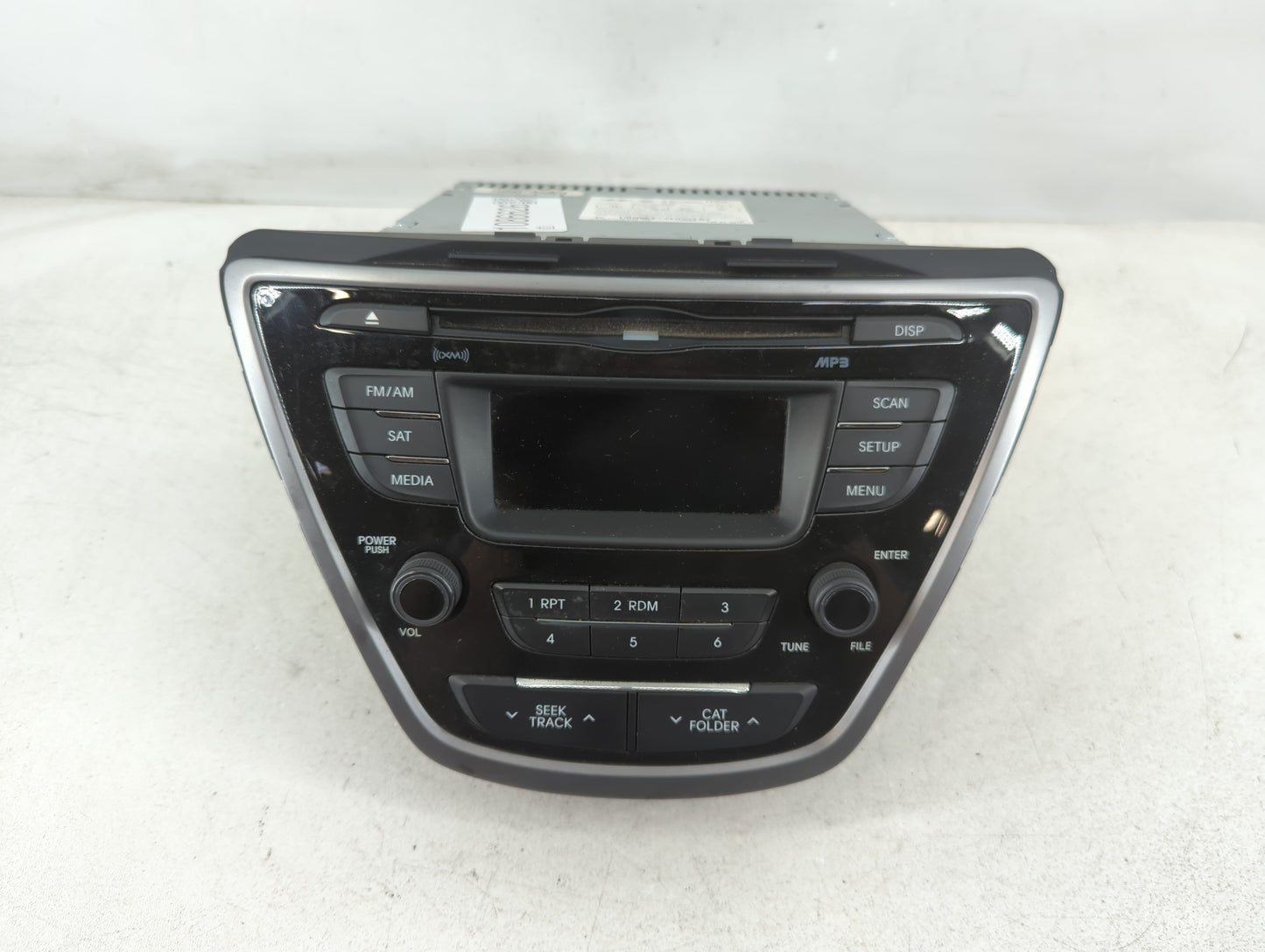 2013 Hyundai Elantra Radio AM FM Cd Player Receiver Replacement P/N:96170-3X155RA5 Fits OEM Used Auto Parts - Oemusedautopar