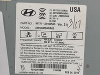 2013 Hyundai Elantra Radio AM FM Cd Player Receiver Replacement P/N:96170-3X155RA5 Fits OEM Used Auto Parts - Oemusedautopar