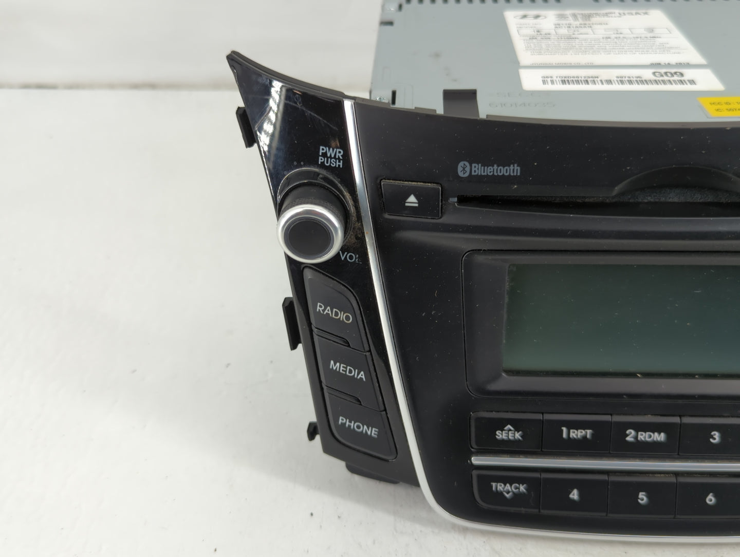 2013-2015 Hyundai Elantra Radio AM FM Cd Player Receiver Replacement P/N:96170-A5170GU Fits Fits 2013 2014 2015 OEM Used Aut