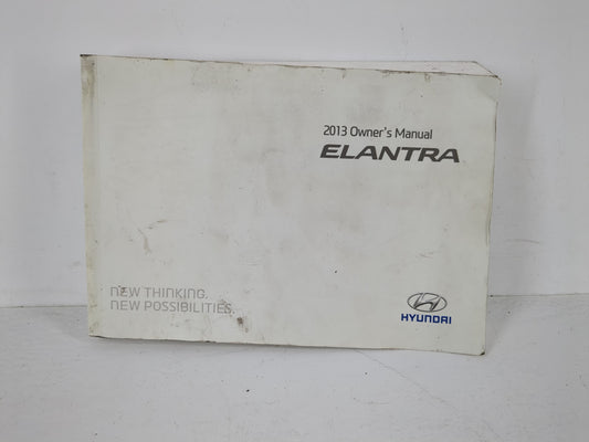 2013 Hyundai Elantra Owners Manual Book Guide P/N:A3Y0-EU31F OEM Used Auto Parts - Oemusedautoparts1.com