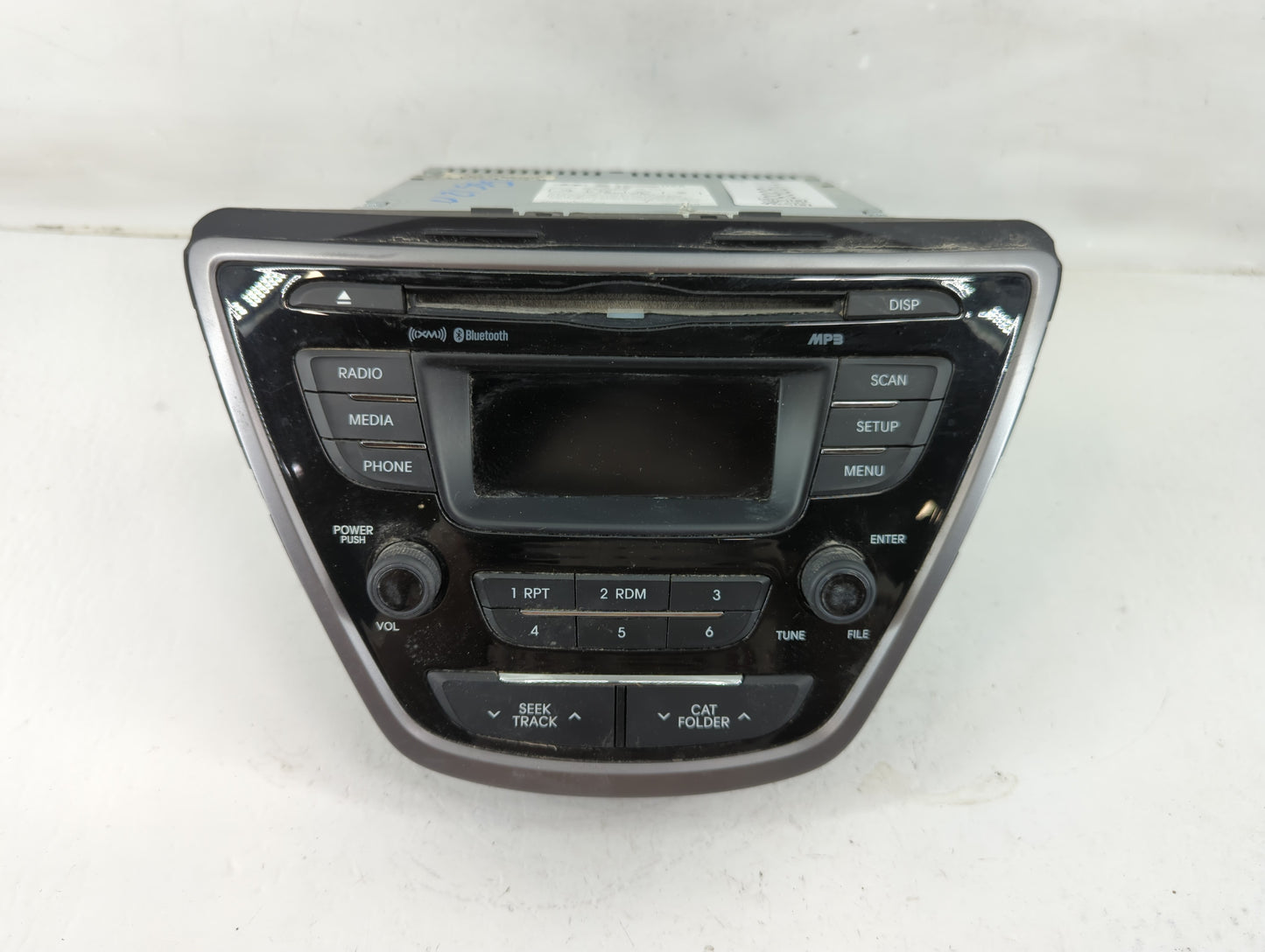 2013 Hyundai Elantra Radio AM FM Cd Player Receiver Replacement P/N:96170-3X165RA5 Fits OEM Used Auto Parts - Oemusedautopar