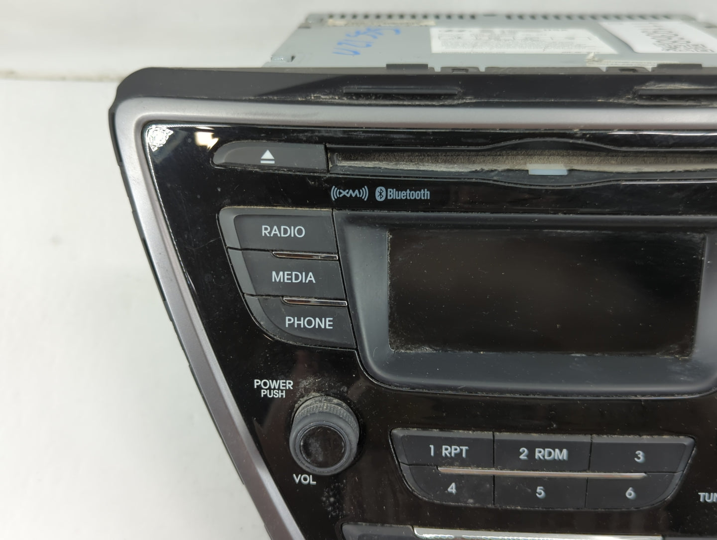 2013 Hyundai Elantra Radio AM FM Cd Player Receiver Replacement P/N:96170-3X165RA5 Fits OEM Used Auto Parts - Oemusedautopar